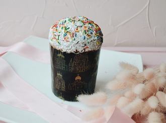 Паска без добавок, глазур з оздобленням, пакет поліпропіленовий, 1 кг